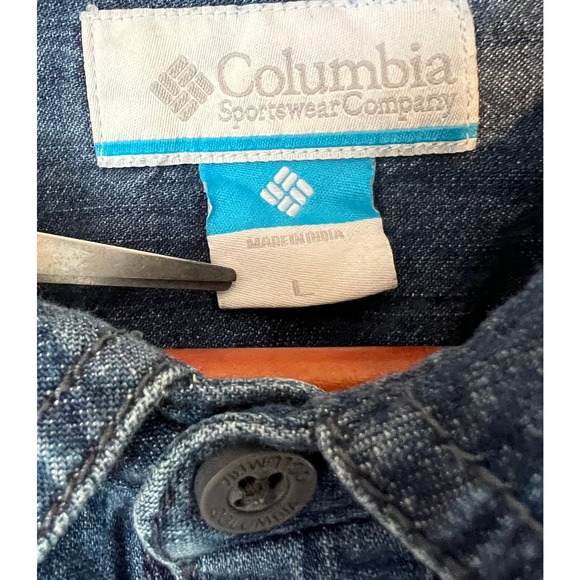 Men's Texas Longhorn Long Sleeve Denim Button Up Size Large - Picture 3 of 5